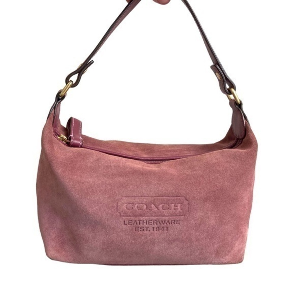 Coach vintage y2k embossed suede purple/pink mini bag vintage y2k